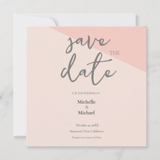 Calligraphie de mariage moderne pour annoncer la d