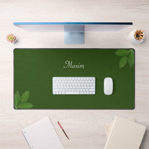 Calligraphie de script et feuilles de laurier sur