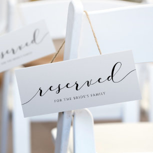 Calligraphie des signes de carte réservée Mariage 
