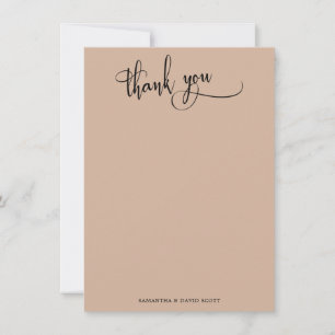 Calligraphie élégante Merci simple amande
