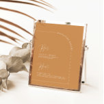 Calligraphie en terre cuite Signature Boissons Pan<br><div class="desc">Designed to coordinate with the "Arches Minimum" Wedding Invite Collection. To change details,  click "détails". To move the text or change the size,  font,  or color,  click "Edit using Design Tool". View the collection link on this page to see all of the matching items in this beautiful design.</div>