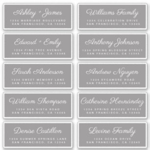 Calligraphie Étiquettes de adresse invités ORDER 6