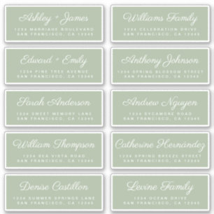 Calligraphie Étiquettes de adresse invités ORDER 6