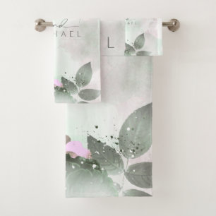 Calligraphie Floral Mariage Mauve ID771