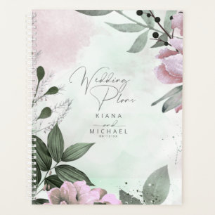 Calligraphie Floral Mariage Mauve ID771