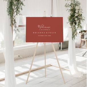 Calligraphie Graceful Mariage Affiche de bienvenue