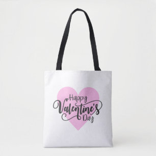 Calligraphie Heureuse Sainte-Valentin  Sac fourre-