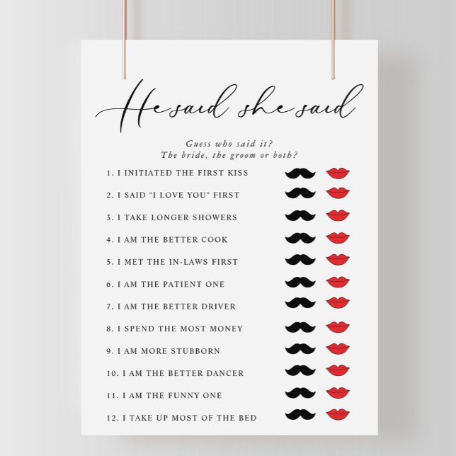 Calligraphie Il Dit Qu'Elle A Dit Fête des mariées (Créateur téléchargé)