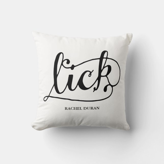 calligraphie lécher coussin (Recto)
