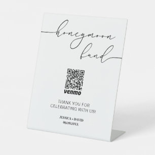Calligraphie Lune de Miel Fonds QR Code Signe