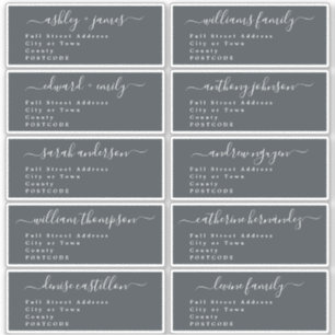 Calligraphie Mariage Étiquette de adresse invité U