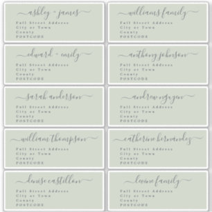 Calligraphie Mariage Étiquette de adresse invité U