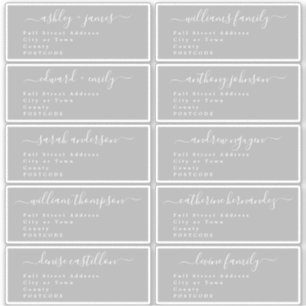 Calligraphie Mariage Étiquette de adresse invité U