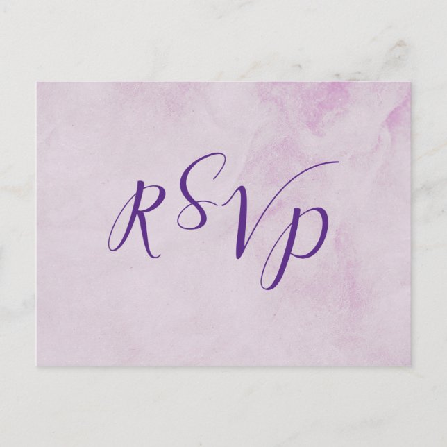 Calligraphie mariage rsvp carte de réponse + entré (Devant)