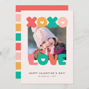 Calligraphie mignonne Enfants Valentines Carte pho