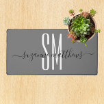 Calligraphie minimaliste des initiales de monogram<br><div class="desc">Ce design a été créé par art numérique et peut être personnalisé dans la zone fournie par le changement de la photo et/ou du texte. Vous pouvez également le customiser en choisissant l'option cliquer pour customiser une autre option et supprimer ou modifier la couleur de l'arrière - plan, ajouter du...</div>