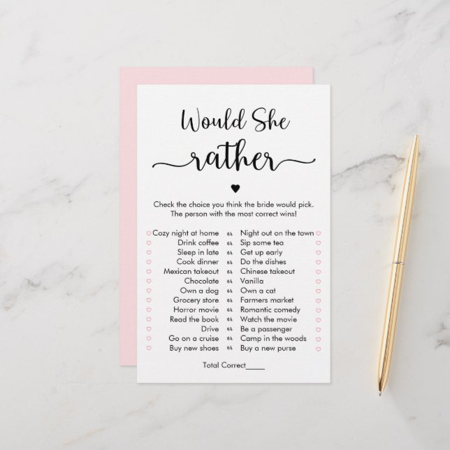 Calligraphie Minimaliste Elle Préférerait Jouer (Devant/Arrière en situation)