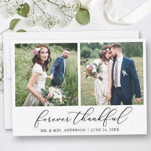 Calligraphie minimaliste Merci 2 Mariage photo