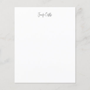 Calligraphie minimaliste noire blanche