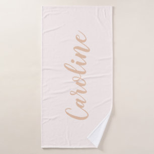 Calligraphie minimaliste personnalisée Nom Blush T