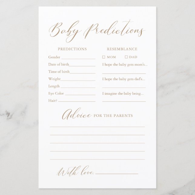 Calligraphie minimaliste Prédictions et conseils p (Devant)