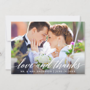 Calligraphie moderne Amour et Merci Mariage