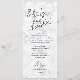 Calligraphie moderne Cadre Carte de remerciements