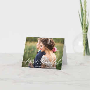 Calligraphie moderne pour toujours Merci Mariage N