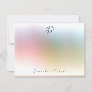 Calligraphie Monogramme Modèle coloré Élégant