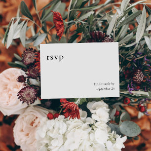 Calligraphie noir et blanc 9 avec RSVP de repas