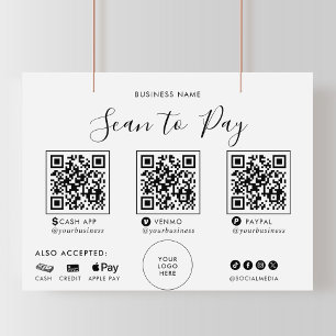 Calligraphie officielle moderne QR Scan to Pay Sig