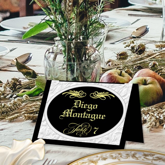 Calligraphie personnalisée - Carte de placement No (Créateur téléchargé)