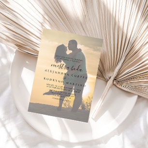 Calligraphie Photo Nuestra Boda Faire-part de mari