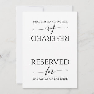 Calligraphie romantique Réservée Tente à Signes (N