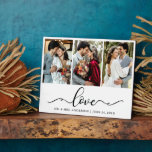 Calligraphie Script Love 3 Mariage photo Plaque<br><div class="desc">Moderne élégante calligraphie Script Love 3 Mariage photo Plaque</div>