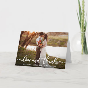 Calligraphie Script Love Merci Mariage Photo Pold