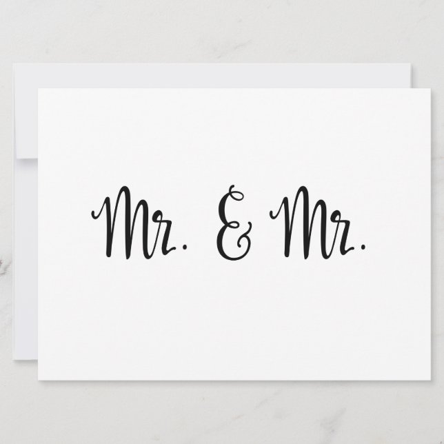 Calligraphie simple | M. et M. le mariage signe (Devant)