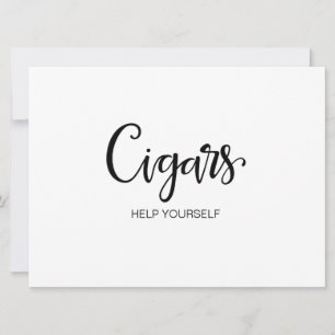 Calligraphie simple   Panneau Mariage "Cigars"