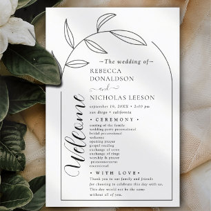 Calligraphie Texte Script Programme de mariage