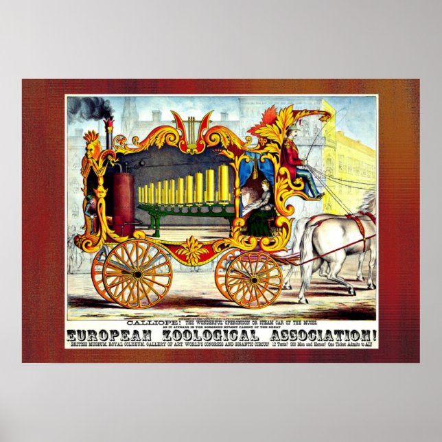 Calliope ! Affiche publicitaire de 1874 (Devant)