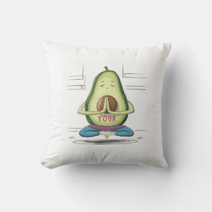 "Calm Avocado Yoga Coussin Design"