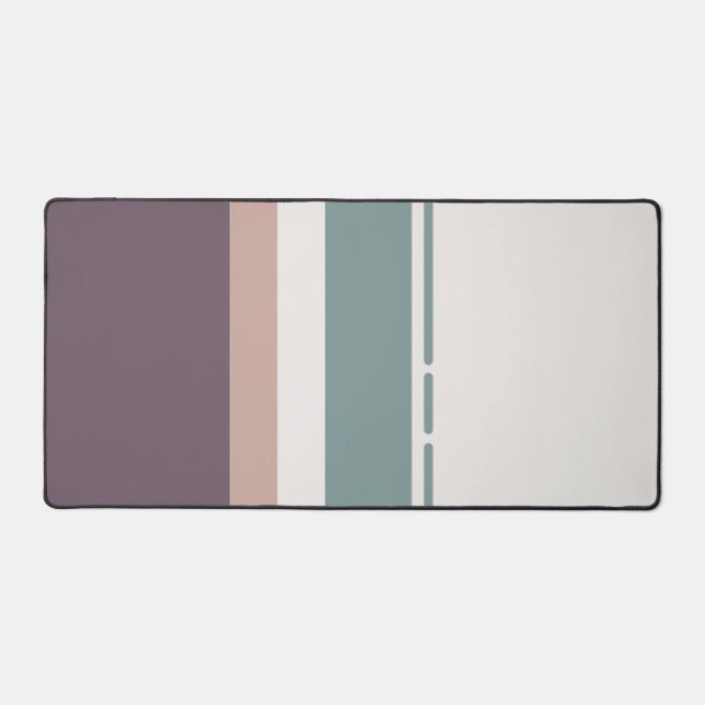 Calm Neutral Stripes – Minimal Workspace Mat (Recto)