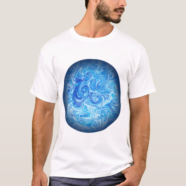 Calm Tide Fluid Art T-Shirt (Devant)