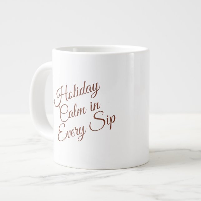 Calm Winter Mug – Cozy Minimal Design (Devant gauche)