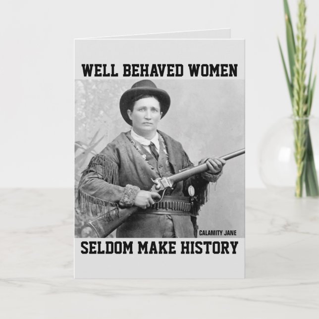 CALMANITY JANE (Cowgirl) CARTES D'ANNIVERSAIRE POU (Devant)