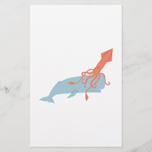 Calmar et baleine (Devant)
