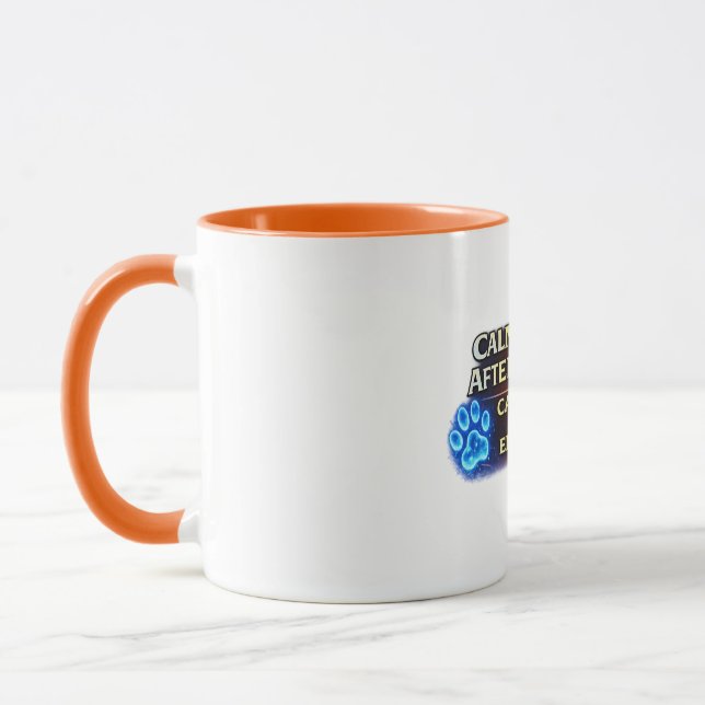Calme Après Tasse De Café Maman Chat Mug Amour De  (Gauche)