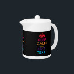 CALME DE CONSERVATION PERSONNALISÉ ET Multicolore<br><div class="desc">Un style personnalisé multicolore Keep Calm et Carry On en disant sur un cadeau personnalisé. Essayez humour ou fantaisie sur vos mots créatifs sur les deux lignes de texte modifiables. N'oubliez pas d'utiliser les lettres CAPITAL pour obtenir les meilleurs résultats. Les modèles sont disponibles dans une large sélection d'options de...</div>