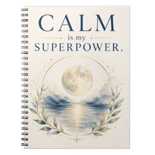 Calme est mon super-pouvoir - Cahier de pleine con