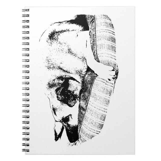 Calme mis en évidence, Journal de chiot vectoriel (Devant)